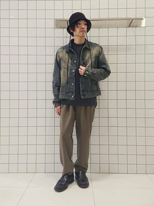 『イージーケア』ダブルタックテーパードパンツ