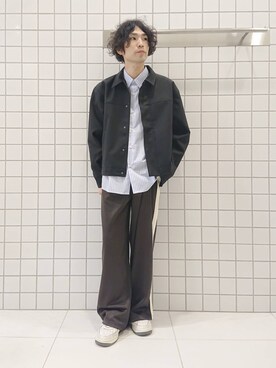 「SENSE OF PLACE by URBAN RESEARCH（センスオブプレイスバイアーバンリサーチ）のFLジップブルゾン（ブルゾン）」を使った、ちくちさん（メンズ・168cm）の冬コーディネート