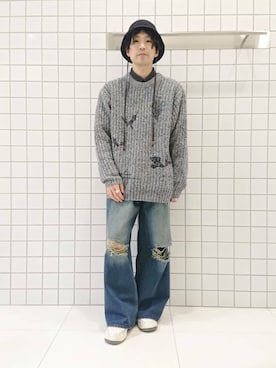 「イチ推しデニムコーデ」｜ちくちさん（メンズ・168cm）の秋コーディネート