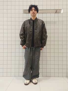 「アイテム（MA-1）」を使った、ちくちさん（メンズ・168cm）の秋コーディネート