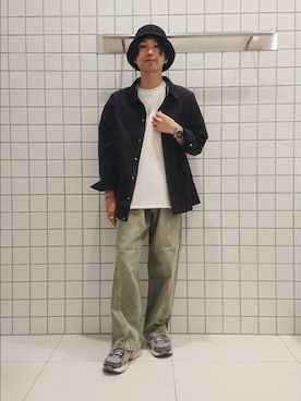 「アイテム（ナイロンジャケット）」を使った、ちくちさん（メンズ・168cm）の秋コーディネート