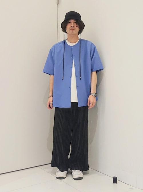 セール】ノーカラーシャツ(5分袖)（シャツ/ブラウス）｜SENSE OF PLACE