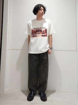 「SENSE OF PLACE by URBAN RESEARCH（センスオブプレイスバイアーバンリサーチ）のアイテム（Tシャツ/カットソー）」を使った、ちくちさん（メンズ・168cm）の秋コーディネート