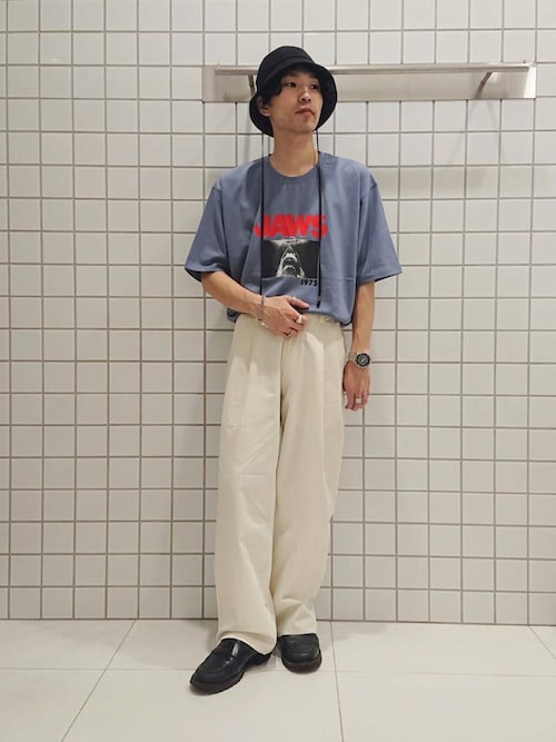 『別注』SENSE OF PLACE×JAWS　プリントT-SHIRTS/B