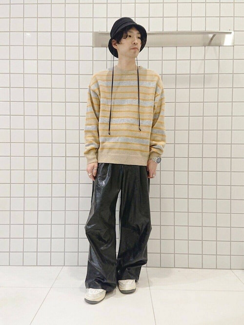 セール】ウールブレンドボーダークルーネックニット（ニット/セーター