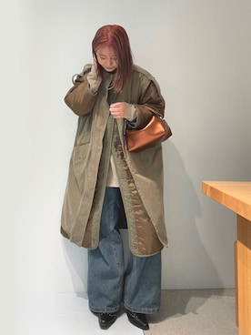 「アイテム（クラッチバッグ）」を使った、yuiさん（レディース・158cm）の秋コーディネート