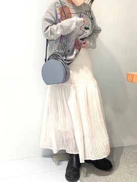 「サークルバッグ」｜yuiさん（レディース・158cm）の春コーディネート