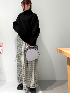 「サークルバッグ」｜yuiさん（レディース・158cm）の冬コーディネート