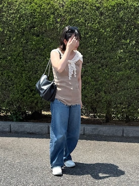 「ZARA（ザラ）のアイテム」を使った、annさん（レディース・159cm）の夏コーディネート