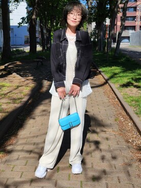 「MARC JACOBS（マークジェイコブス）のアイテム（ハンドバッグ）」を使った、カラルさん（レディース・162cm）の春コーディネート