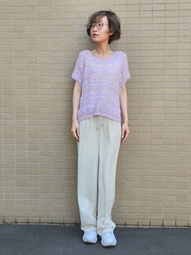 「FILA（フィラ）のアイテム（シューズ）」を使った、カラルさん（レディース・162cm）の夏コーディネート