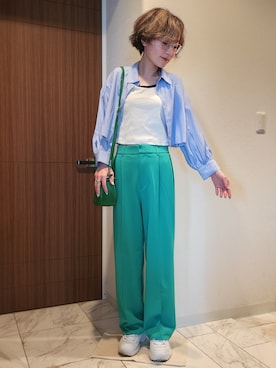 「FILA（フィラ）のアイテム（シューズ）」を使った、カラルさん（レディース・162cm）の夏コーディネート