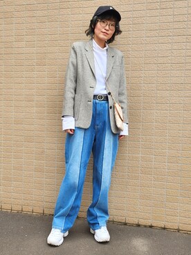 「FILA」｜カラルさん（レディース・162cm）の春コーディネート