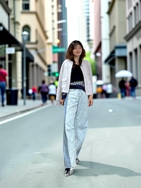 「COMME CA ISM（コムサイズム）のアイテム」を使った、yuriさん（レディース・158cm）の春コーディネート