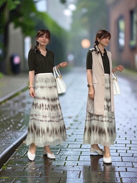 「CELFORD（セルフォード）のアイテム」を使った、yuriさん（レディース・158cm）の夏コーディネート