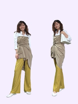 「VIS（ビス）のアイテム（トップス）」を使った、yuriさん（レディース・158cm）の春コーディネート