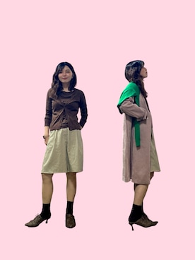 「アイテム（ブーティ）」を使った、yuriさん（レディース・158cm）の春コーディネート