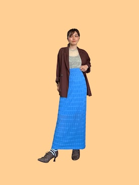 「LAUTREAMONT（ロートレアモン）のアイテム（ニット/セーター、ベージュ系）」を使った、yuriさん（レディース・158cm）の春コーディネート