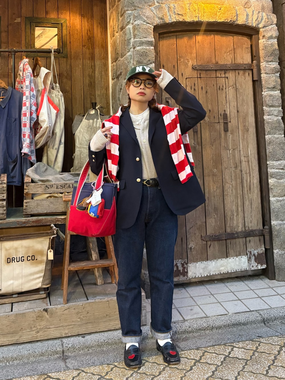 POLO RALPH LAURENのアイテムを使った「紺ブレ」のレディース人気