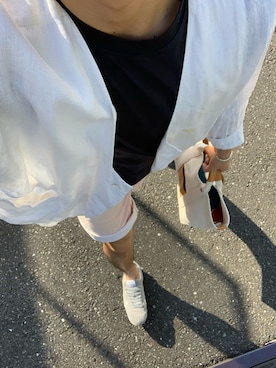 「ISSEY MIYAKE（イッセイミヤケ）のアイテム（ジャケット/アウター）」を使った、@さん（メンズ・173cm）の夏コーディネート
