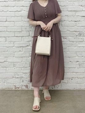 「お呼ばれ」｜「アイテム（サンダル）」を使った、maikoさん（レディース・158cm）の夏コーディネート