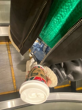 「Ungrid（アングリッド）のアイテム（ムートンコート）」を使った、syさん（レディース・165cm）の秋コーディネート