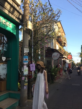 「Ungrid（アングリッド）の2Wayタックデザインフレアワンピース（ワンピース、ホワイト系）」を使った、syさん（レディース・166cm）の春コーディネート