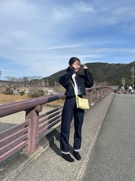 「でにむ」｜「アイテム（ジャケット/アウター）」を使った、Ｈａｒｕｎａさん（レディース・155cm）の春コーディネート
