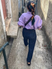 LOWRYS FARM（ローリーズファーム）の「CONE／カーブデニムパンツ