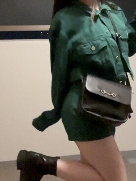 「SHAGGIE（シャギー）のアイテム（ジャケット/アウター）」を使った、vxg.__さん（レディース・156cm）の夏コーディネート