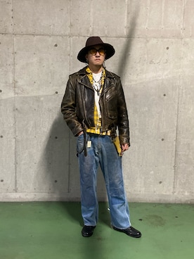「BIG MAC（ビッグマック）のアイテム（パンツ）」を使った、GOTAさん（メンズ・171cm）の冬コーディネート