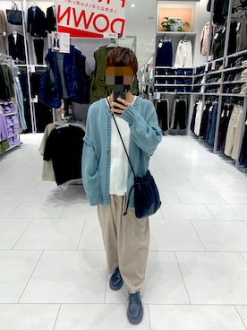 「Right-on（ライトオン）のアイテム（カーディガン/ボレロ）」を使った、yuitoさん（メンズ・167cm）の秋コーディネート