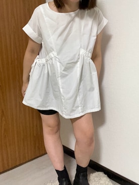 「しまむら（シマムラ）のアイテム（シャツ/ブラウス）」を使った、ぴさん（レディース・160cm）の秋コーディネート