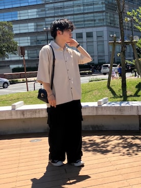「アイテム（トップス）」を使った、tsumikiさん（メンズ・165cm・10代）の夏コーディネート