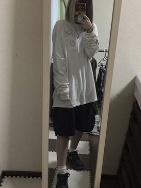 「RIPNDIP（リップンディップ）のアイテム」を使った、まなさん（レディース・155cm）の秋コーディネート