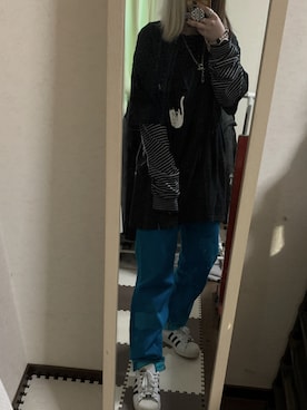 「RIPNDIP（リップンディップ）のアイテム」を使った、まなさん（レディース・155cm）の冬コーディネート