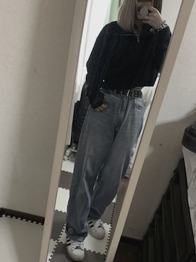 「アイテム（ニット/セーター）」を使った、まなさん（レディース・155cm・10代）の秋コーディネート