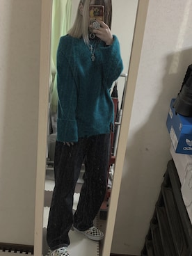 「DOLCE&GABBANA（ドルチェアンドガッバーナ）のアイテム（アクセサリー）」を使った、まなさん（レディース・155cm）の冬コーディネート