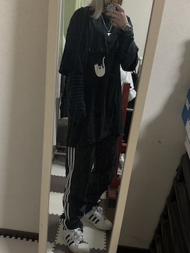 「RIPNDIP（リップンディップ）のアイテム」を使った、まなさん（レディース・155cm）の冬コーディネート