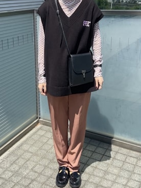 「AIM（エイム）のアイテム（トップス）」を使った、saさん（レディース・159cm）の春コーディネート