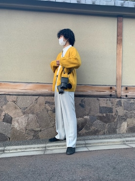 「Steven Alan（スティーブンアラン）のアイテム（スリッポン）」を使った、かーさん（メンズ・178cm）の秋コーディネート