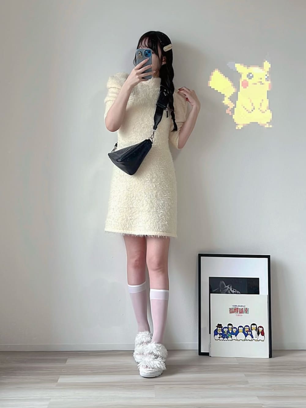 「PRADAのアイテム（ショルダーバッグ、イエロー系）」を使った、himari_babeさん（レディース・160cm）の春コーディネートの1枚目の写真