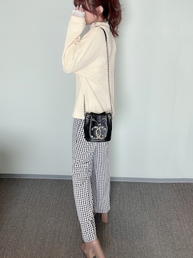 「イエローコーデ」｜「アイテム（セットアップ）」を使った、himari_babeさん（レディース・160cm）の春コーディネート