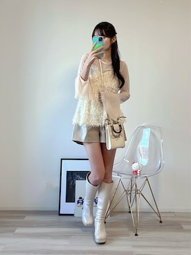 「LAGUNAMOON（ラグナムーン）のアイテム」を使った、himari_babeさん（レディース・160cm）の冬コーディネート