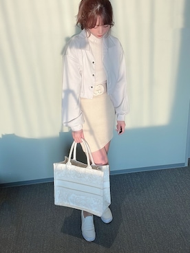 「イエローコーデ」｜「アイテム（セットアップ）」を使った、himari_babeさん（レディース・160cm）の春コーディネート