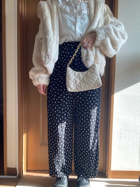 「JEANASIS（ジーナシス）のアイテム（その他シューズ）」を使った、manatsu01さん（レディース・158cm）の冬コーディネート