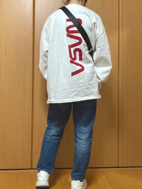 「Shine（シャイン）のアイテム（バッグ）」を使った、manatsu01さん（レディース・158cm）の秋コーディネート