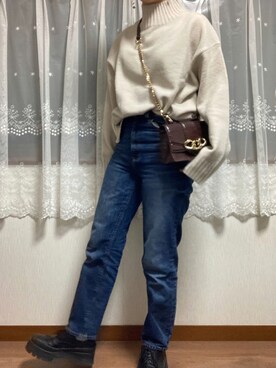 「JEANASIS（ジーナシス）のアイテム（その他シューズ）」を使った、manatsu01さん（レディース・158cm）の秋コーディネート