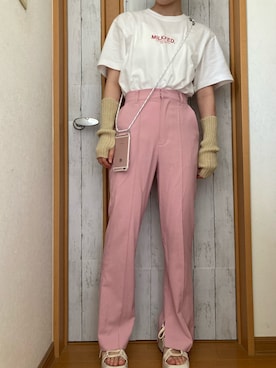 「真夏のアクティブスタイル」｜「アイテム（PC・スマホグッズ/家電）」を使った、manatsu01さん（レディース・158cm）の夏コーディネート