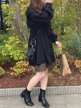 「Per sist ence（パーシエンス）のアイテム（パンツ）」を使った、manatsu01さん（レディース・158cm）の秋コーディネート